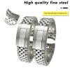 QTYQWC 21 mm 904L Solid Stainless Steel Watch Band Compatible with 41 mm Oyster Perpetual Datejust, Silver view 4