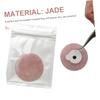 Round Pink Jade Eyelash Glue Holder for Extensions view 2