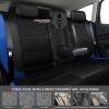 9-Piece PU Leather Car Seat Covers for BMW 5 Series GT F07, 2010–2017, Blue view 4
