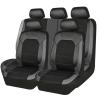 9-Piece Gray PU Leather Seat Covers for Honda CR-V 2018–2024 view 1