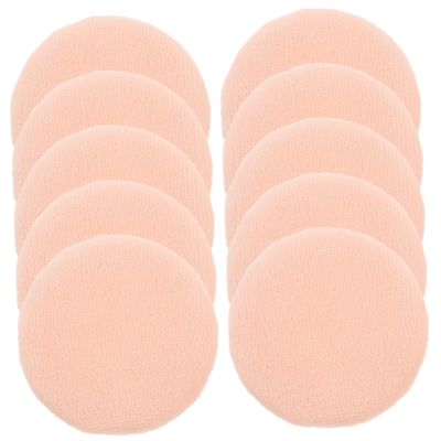 HONMEET 10-Piece Pure Cotton Powder Puffs, Round Makeup Puffs for Loose Powder and Makeup