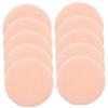 HONMEET 10-Piece Pure Cotton Powder Puffs, Round Makeup Puffs for Loose Powder and Makeup view 1