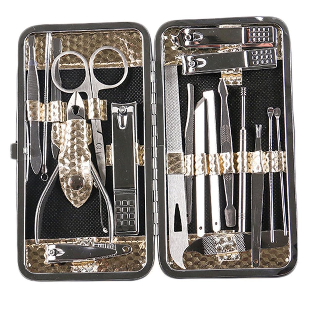 HONMEET 19-Piece Multifunctional Nail Care Set for Home and Salon
