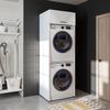 ROOMART Duo Washing Machine Cabinet for Dryer and Washer, White, 176 × 67 × 65 cm (Height: 205 cm) view 1