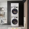 ROOMART Duo Washing Machine Cabinet for Dryer and Washer, White, 176 × 67 × 65 cm (Height: 205 cm) view 2
