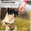Anti-Chew Puppy Muzzle for Dogs, Black Mesh Cover view 2