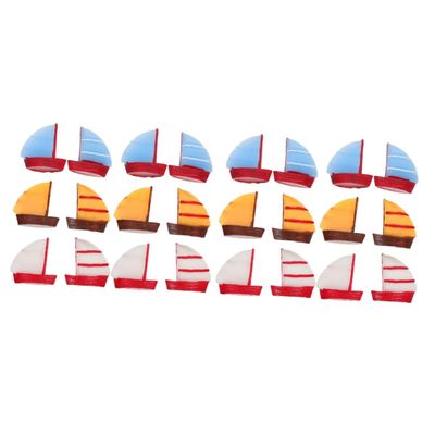 BESPORTBLE 2-Piece Miniature Resin Sailboat Models