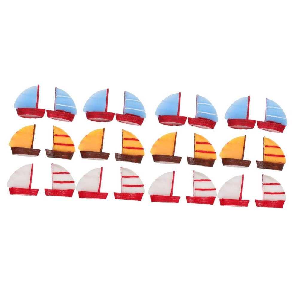 BESPORTBLE 2-Piece Miniature Resin Sailboat Models