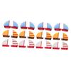 BESPORTBLE 2-Piece Miniature Resin Sailboat Models view 1