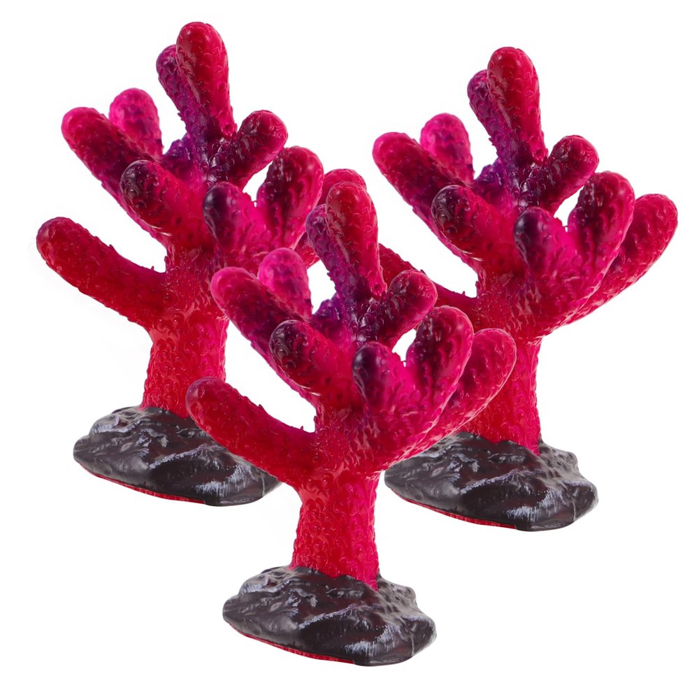 BELLIFFY 3-Piece Coral Ornament for Aquariums