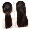 Double Hair Clip with Pearl Embellishment, Stretchable, 4-Pack view 4