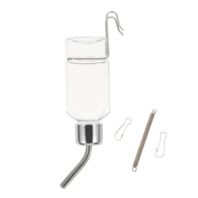 Stainless Steel Nozzle Hanging Water Bottle, 1 Pc, for Pets