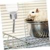 Stainless Steel Nozzle Hanging Water Bottle, 1 Pc, for Pets view 2