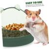 BESPORTBLE 4-Piece Transparent Acrylic Hamster Food Bowls, Hanging Water Bowls for Small Pets, Non-Slip and Easy to Clean, for Hamsters and Rats view 4