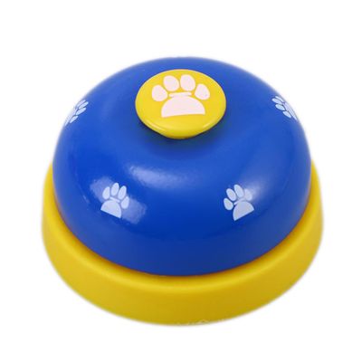 Hohopeti 2-Piece Pet Training Bells with Paw Print Pattern, Blue