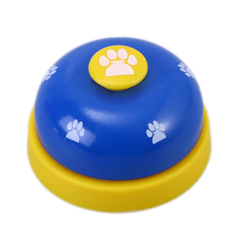 Hohopeti 2-Piece Pet Training Bells with Paw Print Pattern, Blue