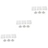 Healeved 18-Piece Transparent Storage Boxes for Eyeshadow and Refillable Blush Containers with Portable Eyeshadow Tray view 1