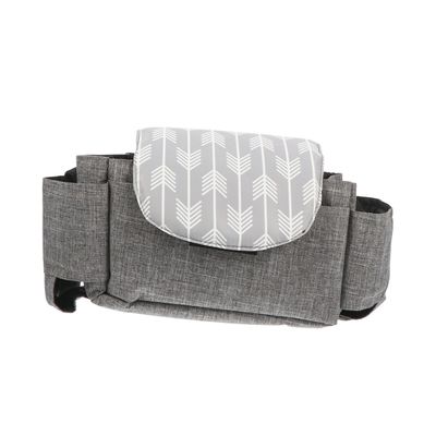 Non-Slip Stroller Organizer Bag with Straps and Phone Pocket for Parents