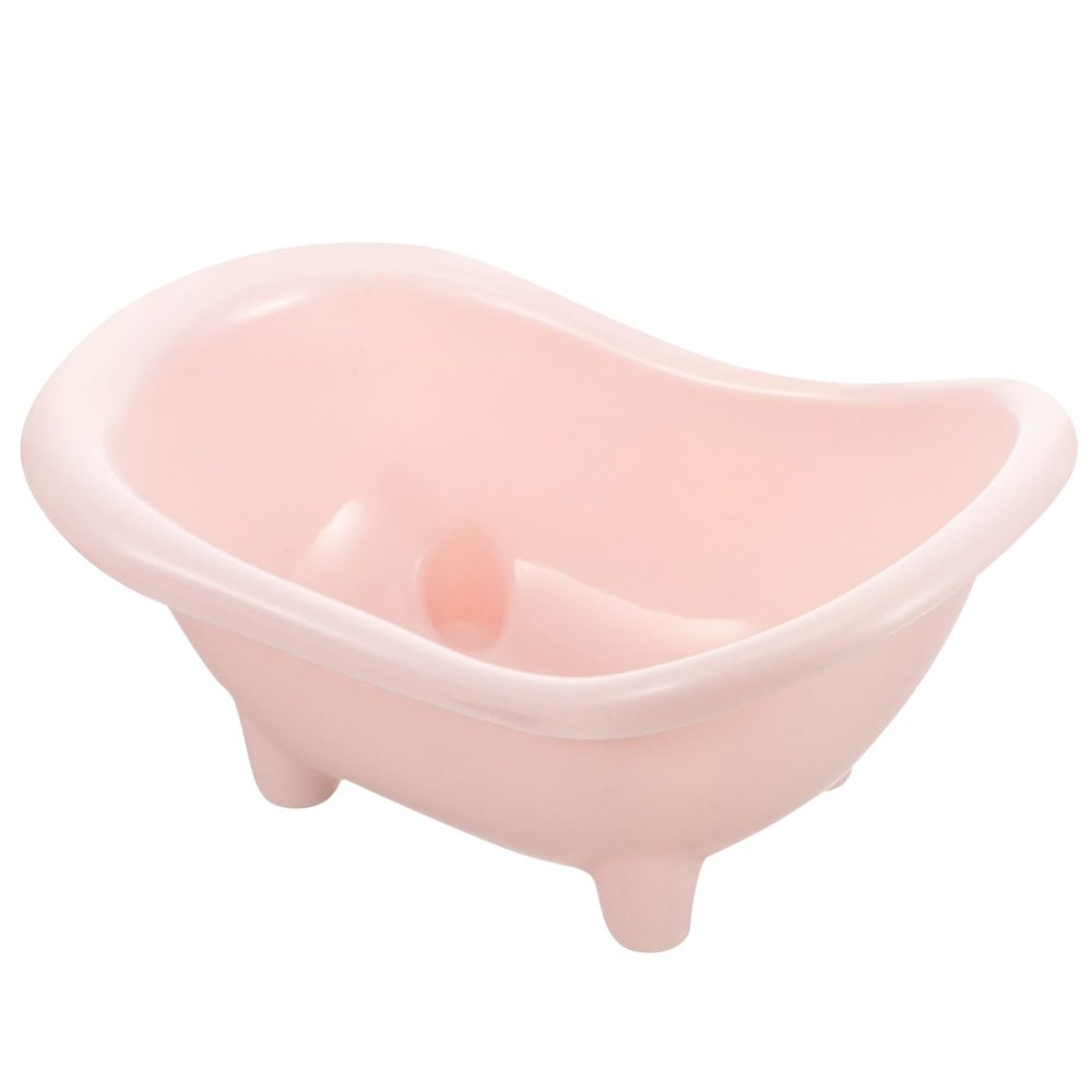 BESPORTBLE Pink Plastic Hamster Bathtub, Lightweight and Durable