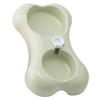 Double Bowl for Cats and Pets, Light Green, PP view 1