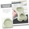 Double Bowl for Cats and Pets, Light Green, PP view 4