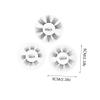 Segmented Synthetic Fiber False Eyelashes, Naturally Curled, Black view 2