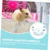 SEWOART 2-Piece Hamster Sleeping Hammock, Breathable Fleece with Hamster Bridge, Wear- and Scratch-Resistant, Safe Retreat for Home view 3