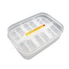 WOONEKY Reptile Breeding and Hatching Monitoring Incubator, 12 Compartments, Transparent Plastic with Integrated Thermometer, Easy to Use, Random Color view 1