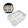 WOONEKY Reptile Breeding and Hatching Monitoring Incubator, 12 Compartments, Transparent Plastic with Integrated Thermometer, Easy to Use, Random Color view 3