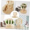 Rabbit Stand with Feeder, Wooden, for Guinea Pigs view 2