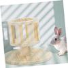Rabbit Stand with Feeder, Wooden, for Guinea Pigs view 3