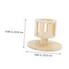 Rabbit Stand with Feeder, Wooden, for Guinea Pigs view 4