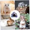 WOONEKY Warm Cotton Hamster Hut, Breathable Hanging Cage Bed for Rats and Ferrets, Blue view 4