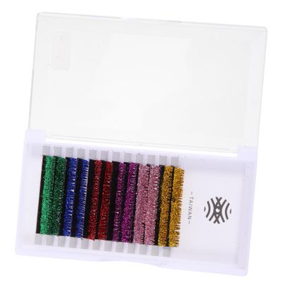 Glitter False Eyelashes, 6 Pairs, Fiber, DIY Eye Makeup