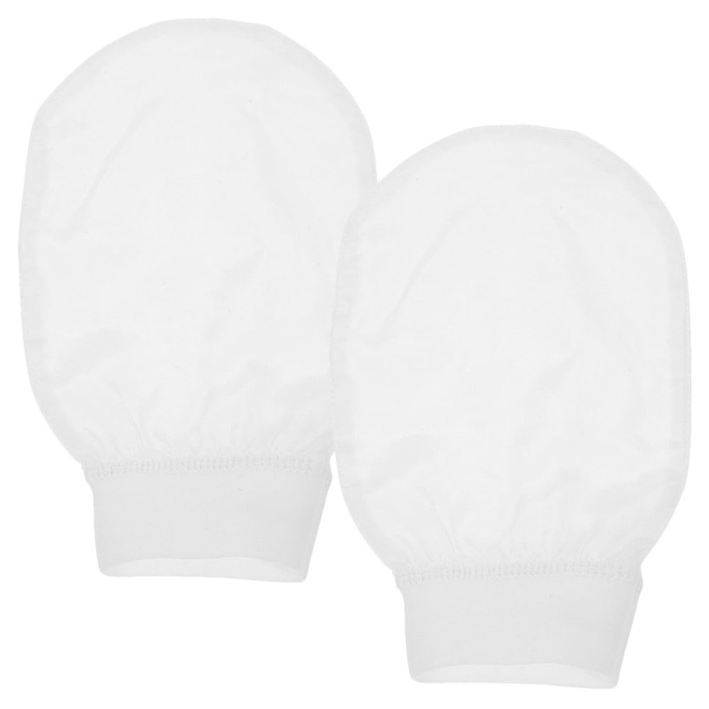 PAMINGONO 2-Piece Exfoliating Bath Gloves, Imitation Silk Shower Scrub Gloves