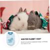HAPINARY 2-Piece Cozy Winter Vests for Rabbits, Warm and Comfortable Pet Outfits for Small Pets view 4