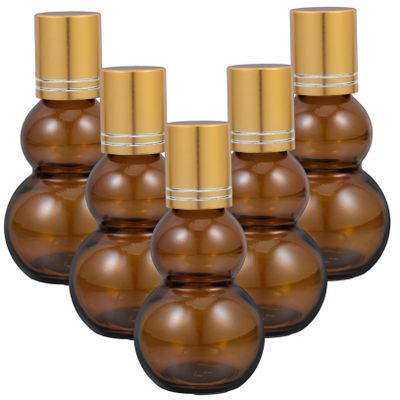 PAMINGONO 5-Pack 30 ml Glass Roll-On Bottles for Essential Oils