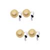 Parliky 4-Piece Decorative Pet Hats, Breathable Adjustable Summer Hats with Elastic Band for Dogs and Cats, Parties, Photoshoots, and Special Occasions view 1