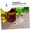 WOONEKY Small Glass Bottle Pendants for Women, 10 Pieces with Caps view 3