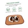 Grass Cooling Mat for Small Pets, 4-Piece Pack, Grass and Rattan view 3