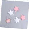 VICASKY 2-Piece Hanging Star Decorations, White Fabric, for Baby and Children’s Rooms view 3