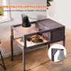VEVOR Wooden Tortoise Enclosure, Indoor/Outdoor Terrarium with Light Stand and Wheels, 965 x 610 x 825 mm view 3