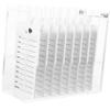 WOONEKY Transparent Acrylic Eyelash Storage Box with Lid, 8-Tier Drawer Design view 1