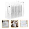 WOONEKY Transparent Acrylic Eyelash Storage Box with Lid, 8-Tier Drawer Design view 3