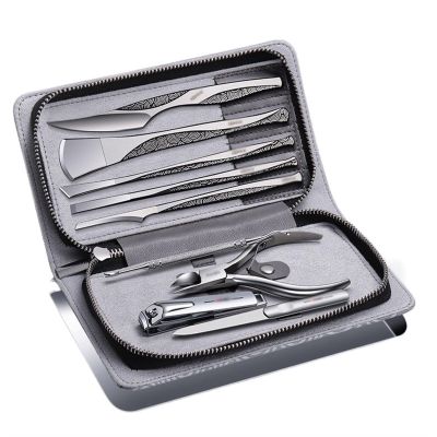 FUHAI-666 9-Piece Manicure and Pedicure Set with Travel Case