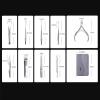 FUHAI-666 9-Piece Manicure and Pedicure Set with Travel Case view 2