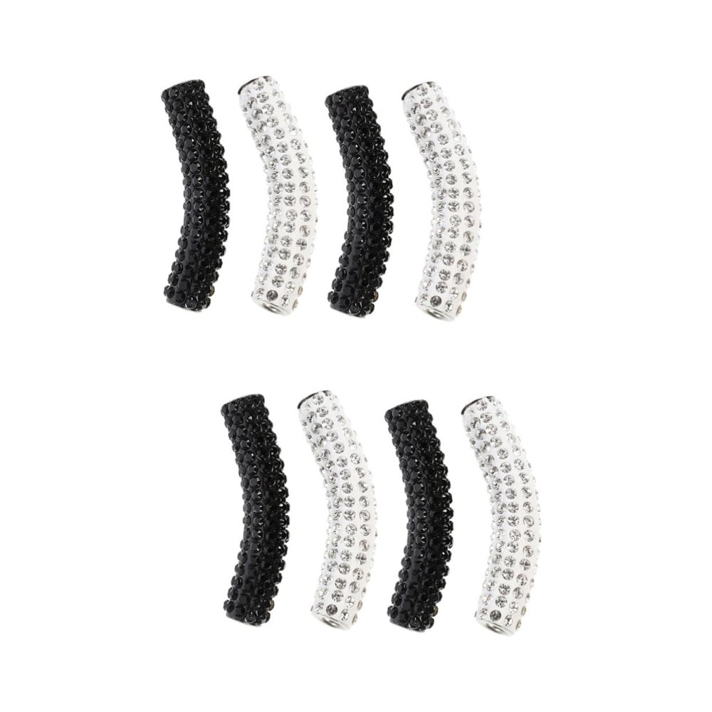LIFKOME 2 Sets Metal Buckles, Decorative Replacement Shoe Buckles, Rhinestone Design, 4 Pieces x 2