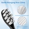 10 Replacement Brush Heads Compatible with Zahnheld Electric Toothbrushes, Black view 3