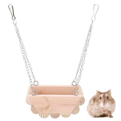 Wooden Hamster Swing Boat Toy