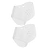 Invisible Silicone Heel Lift Socks, 2 Pairs, White view 1